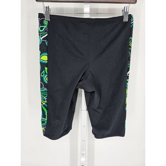 TYR Mens Sz 34 Jammer Swimsuit Swim Trunks Black Competition - Picture 4 of 4